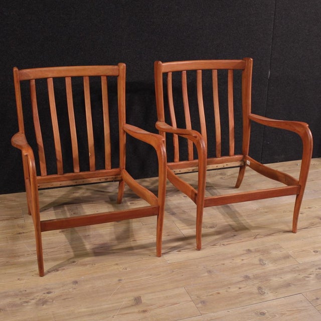 Italian Armchairs in the style of Paolo Buffa, 1970s, Set of 2 For Sale - Image 13 of 13