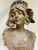 Art Nouveau Antique French Art Nouveau Cast Iron Bust of a Bonneted Coquette, Signed Jacobs For Sale - Image 3 of 9