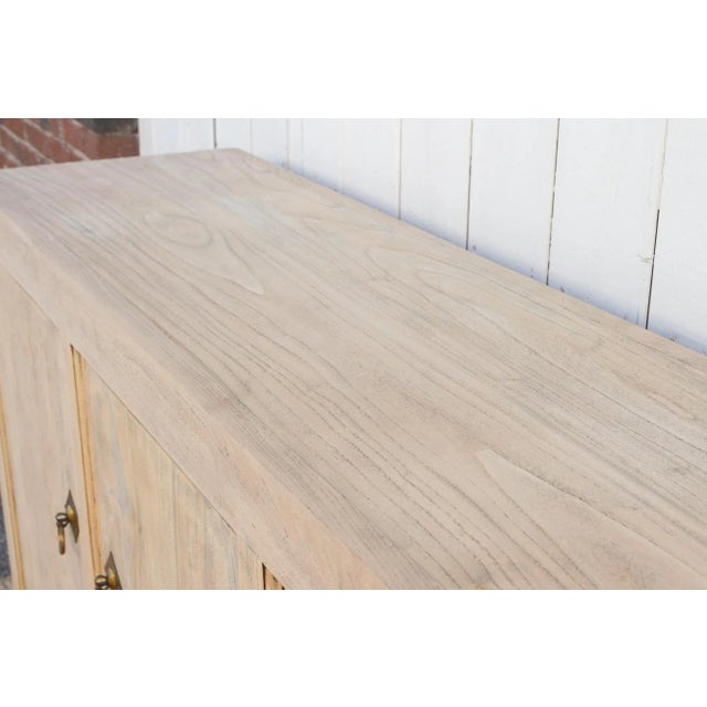 Natural Elm Three Door Sideboard For Sale - Image 4 of 10