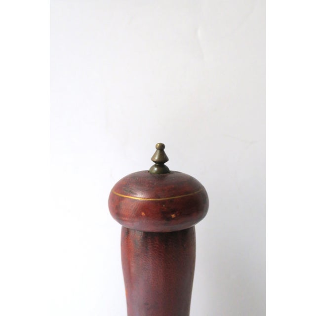 Italian Leather Pepper Mill For Sale In New York - Image 6 of 8