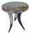 Vintage Chrome and Horn Side Table For Sale