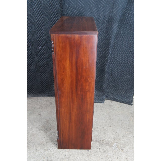 Brown Mid 20th Century Victorian Revival Petite Mahogany Three Shelf Library Bookcase For Sale - Image 8 of 10