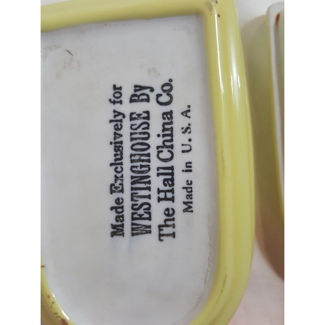 1940s Westinghouse by Hall Ceramic Refrigerator Containers a Pair