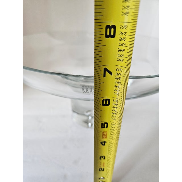Early 20th Century Krosnos Raised Crystal Fruit Bowl For Sale - Image 4 of 5