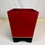 1990s 1990s Vintage Chinoiserie Boho Chic Red & Black Wastebasket For Sale - Image 5 of 9