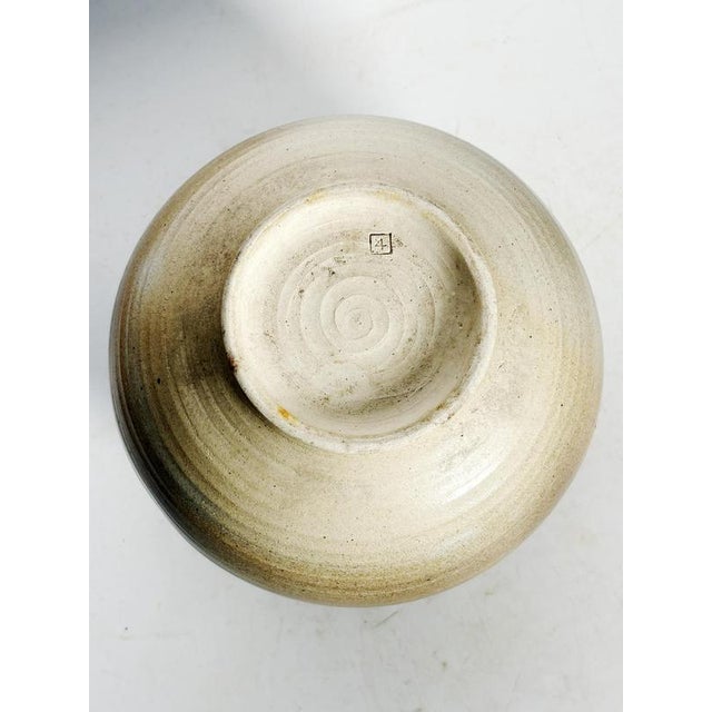 Beige Vintage Stoneware Vase, France, 1970 For Sale - Image 8 of 10