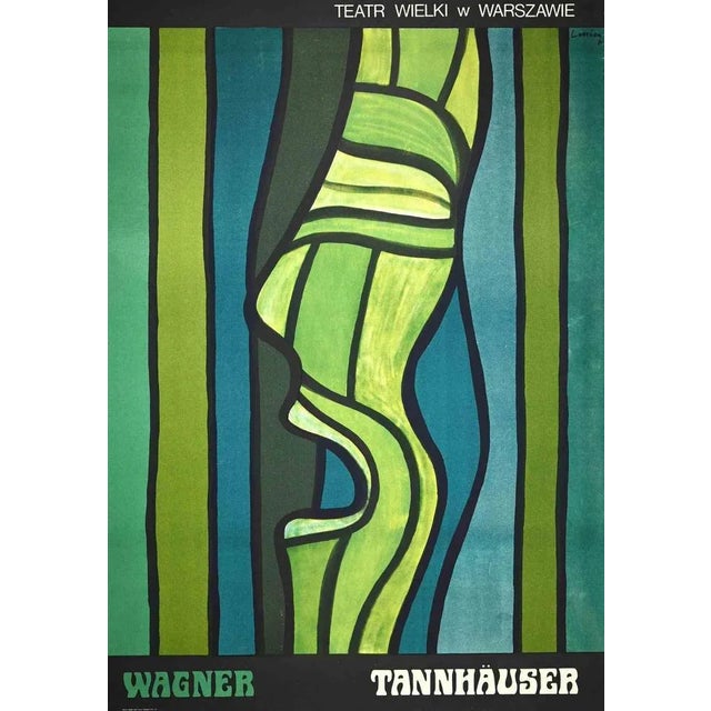 Theatre Wielki W Warszawie - Poster is a vintage offset print realized in the 1970s. Good conditions.