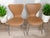 1980s Mid-Century Stackable Dining Reception Chairs in the style of Fritz Hansen, Set of 7 For Sale - Image 5 of 13