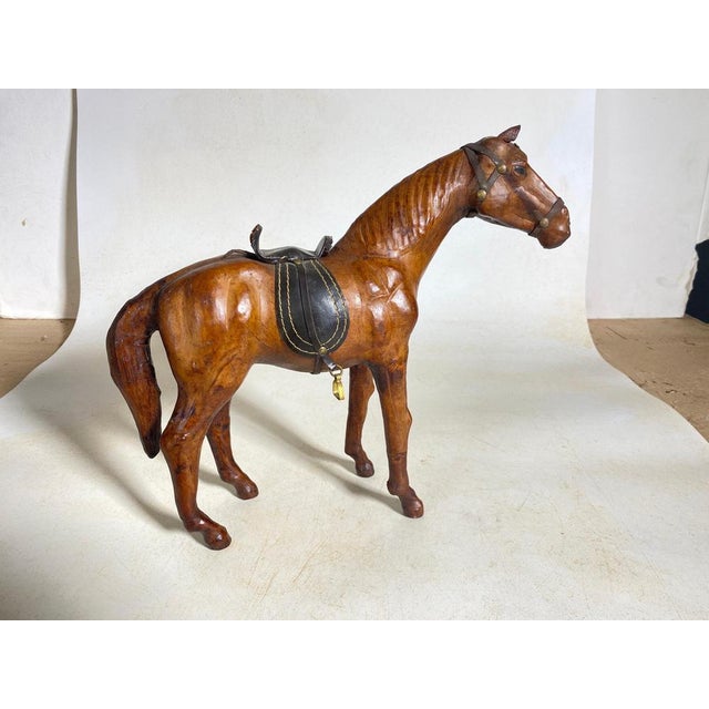 Horse Model in Leather For Sale - Image 12 of 14