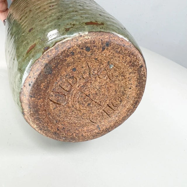 Otto and Vivika Heino 1970s Vivika & Otto Heino Studio Art Pottery Glazed Vase Ojai Calif For Sale - Image 4 of 7