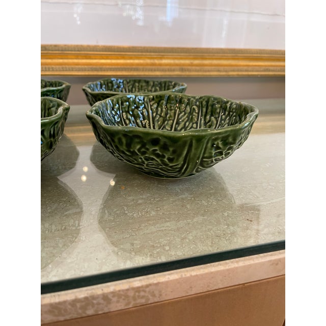 Ceramic Vintage Cabbage Ware Bowls Set of 4 For Sale - Image 7 of 8