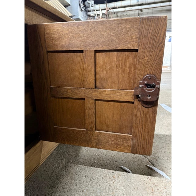 Wood Vintage Brutalist French Sideboard For Sale - Image 7 of 14