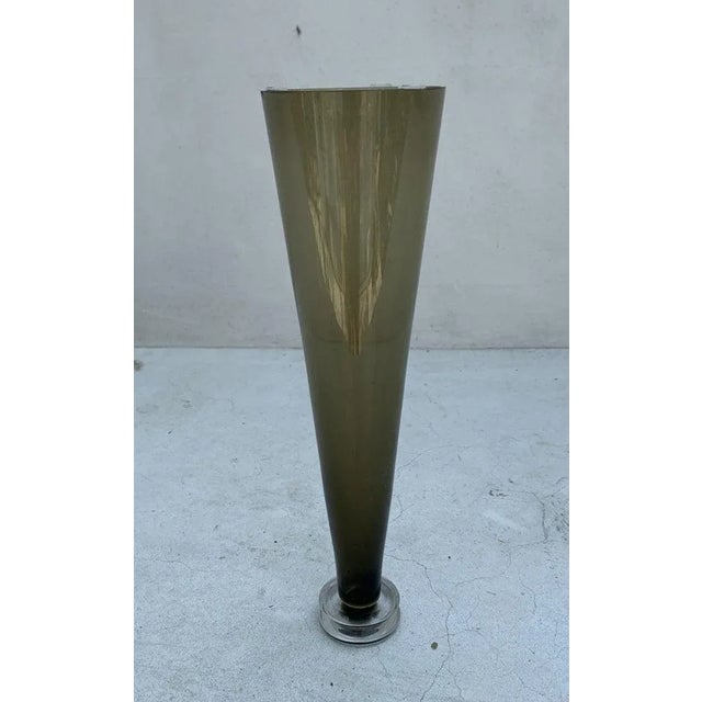 2000 - 2009 Hand-Blown Glass Candlestick Holder, Signed & Dated For Sale - Image 5 of 12