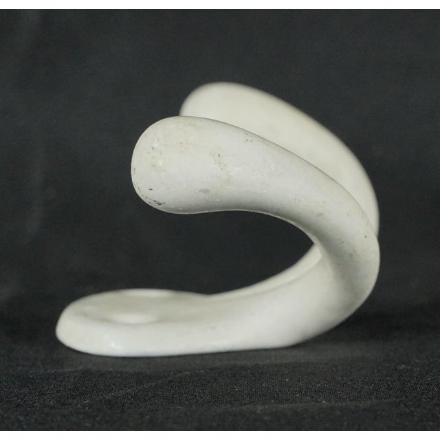 Pair of Vintage European White Ceramic Wall Hooks For Sale - Image 9 of 12