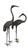A Pair of Vintage Bronze Crane Garden Sculptures For Sale - Image 6 of 12