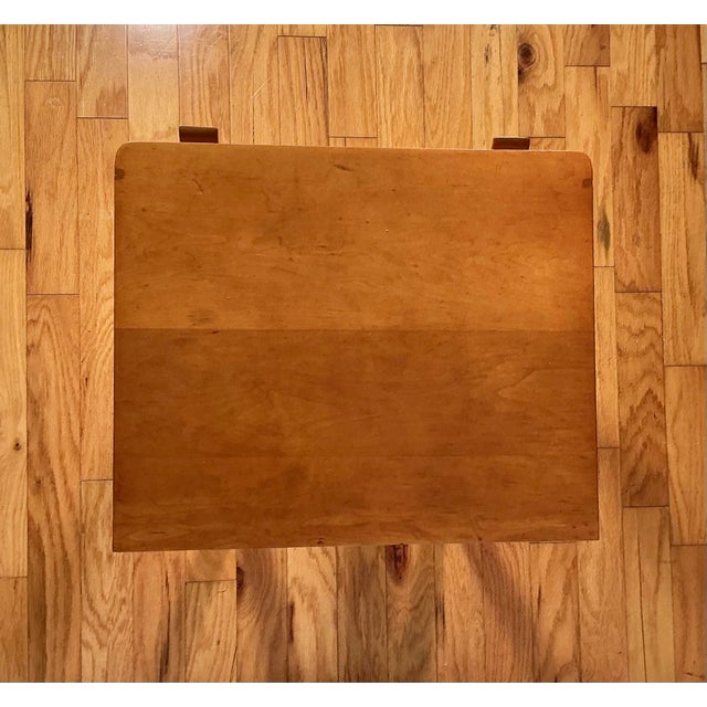 Colonist Craft Solid Maple Nightstand End Side Table Single Drawer With Lower Shelf, Late 1930s-Early 1940s For Sale - Image 9 of 12