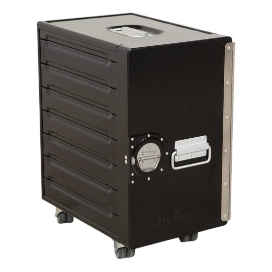 Black Aircraft Trolley with Container from Bordbar For Sale