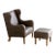 Borge Mogensen Style Children's Chair With Ottoman For Sale