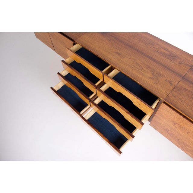 Wood Wall-Mounted Hanging Sideboard in Rosewood, 1960s For Sale - Image 7 of 12