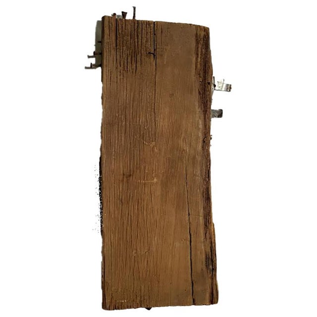 1980s Funky Folk Art Painting on Raw Wood - For Sale - Image 5 of 5