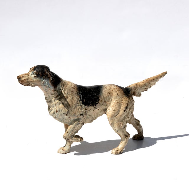 Painted Cast Iron Hunting Dog, English, Circa 1900 For Sale In San Francisco - Image 6 of 7