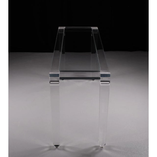 Fabianart Acrylic Glass Console Tale, Italy, 1985 For Sale - Image 4 of 10