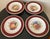 Early 20th Century Crown Ducal Red Burgundy and Gold Border Fruit Decorated Porcelain Plates- Set of 6 For Sale - Image 17 of 18