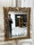 A louis xiv style carved wooden mirror, 19th century. Mercury glass. Original matte gilding. some wear to the silvering of...