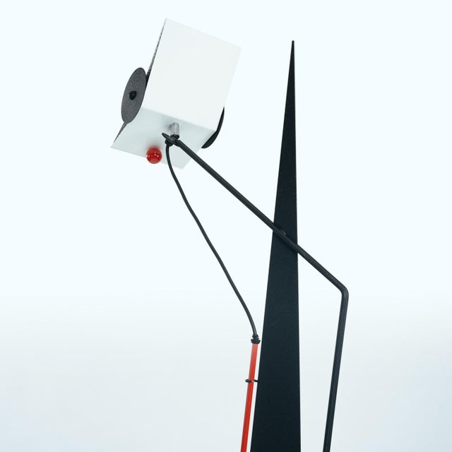 1980s Postmodern Sculptural Kite Uplighter Floor Lamp, 1980s For Sale - Image 5 of 16