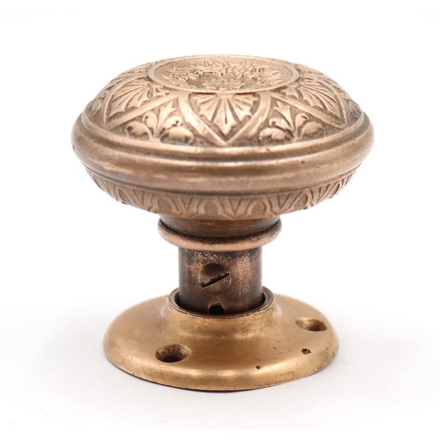Traditional Russell & Erwin Polished Bronze Dummy Door Knob For Sale - Image 3 of 5