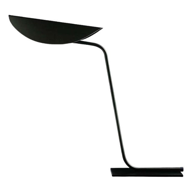 Plume Anodic Bronze & Black Metal Table Lamp by Christophe Pillet for Oluce For Sale