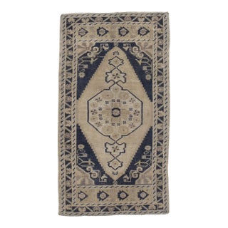 A Vintage Turkish Yastik Rug 1'11 X 3'5 For Sale