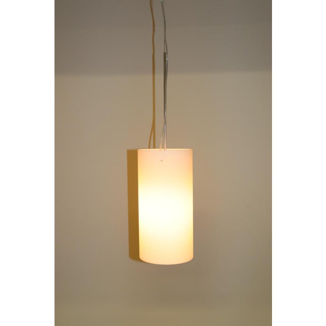 Aureliano Toso Mid-Century Modern Pendant Lamp White Murano Glass For Sale In New York - Image 6 of 13