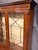Late 20th Century English Chippendale Style Mahogany Inlaid Lighted Bookcase Cabinet, Circa 1980 For Sale - Image 9 of 13