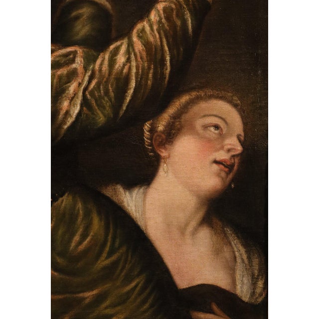 Follower of Tiziano Vecellio, Salomé, 1620, Oil on Canvas For Sale - Image 13 of 15