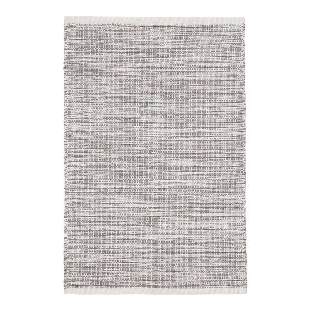 Dash & Albert by Annie Selke Tideline Grey Indoor/Outdoor Rug, 9' 6" x 13' 6" For Sale