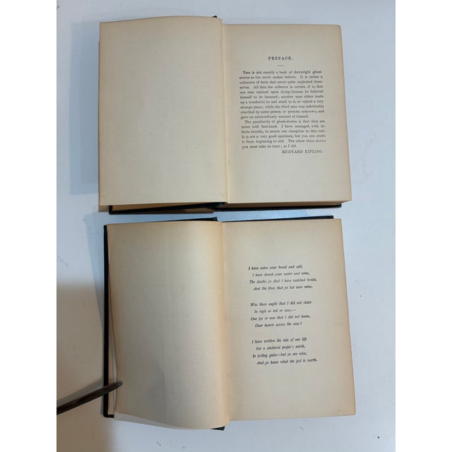 Vintage Rudyard Kipling - 4 Book Set – Green Gilt – Decorative For Sale - Image 10 of 10