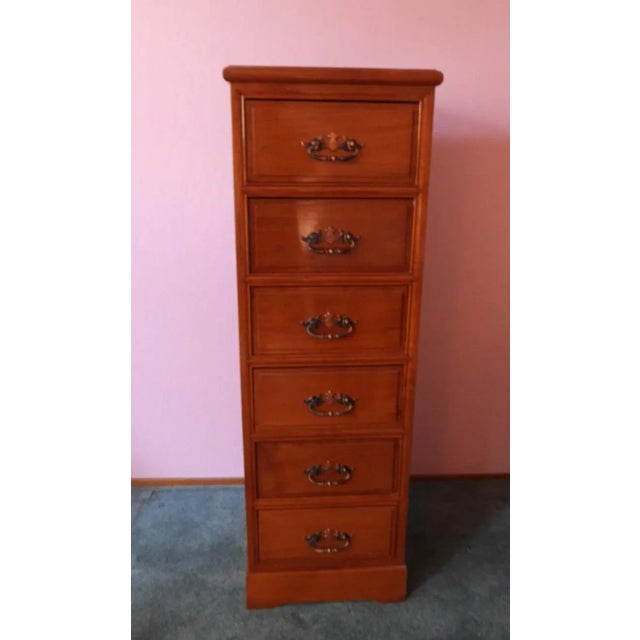 Vintage 1960s Lacquered Rosewood Lingerie Chest of Drawers George Yee Asian Hong Kong For Sale - Image 11 of 11