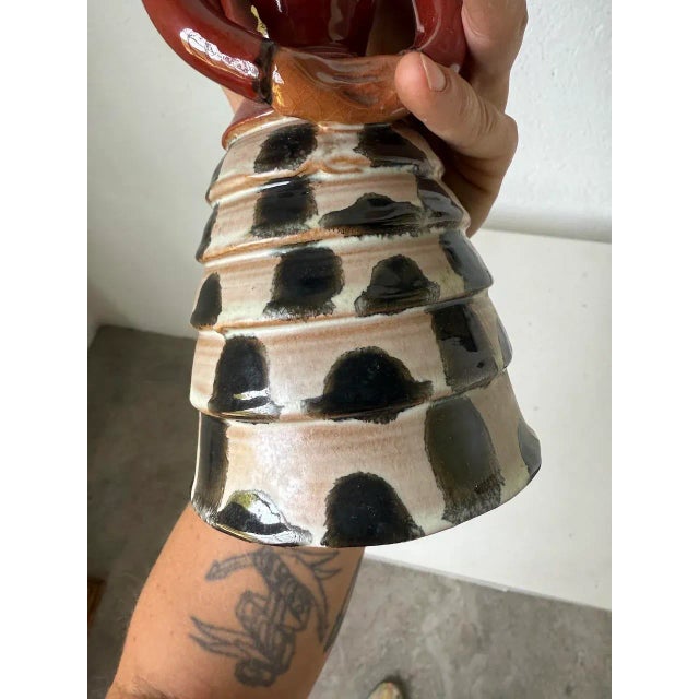 Ceramic Female Candleholder for Women from Soufflenheim, 1920s-1930s For Sale - Image 14 of 17