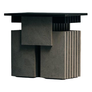 Matek Space Invader Side Table in Recycled Composite by Project Materia For Sale