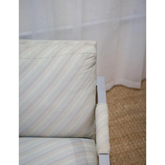 Post Modern Milo Baughman for Thayer Coggin Flat Bar Arm Chair For Sale - Image 14 of 15