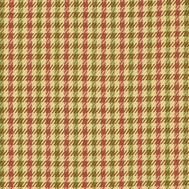 Sample - Schumacher Brayden Houndstooth Fabric in Rosemont For Sale