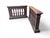 This pair of solid walnut balustrades stands out for its solid and elegant architectural structure, typical of high-end...