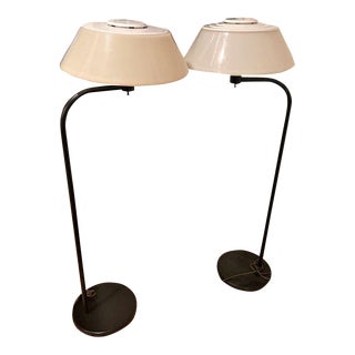 1960s Pair of Mid-Century Lightolier Floor Lamps For Sale