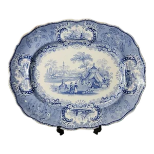Early 1800s Thomas Godwin Medina Meat Platter - Medium