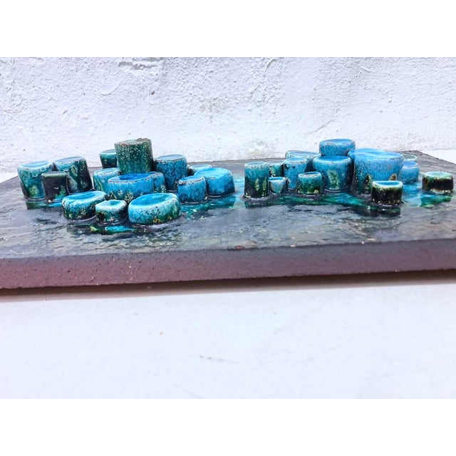 Turquoise Wall Panel from Villeroy & Boch, 1960s-1970s For Sale - Image 8 of 11