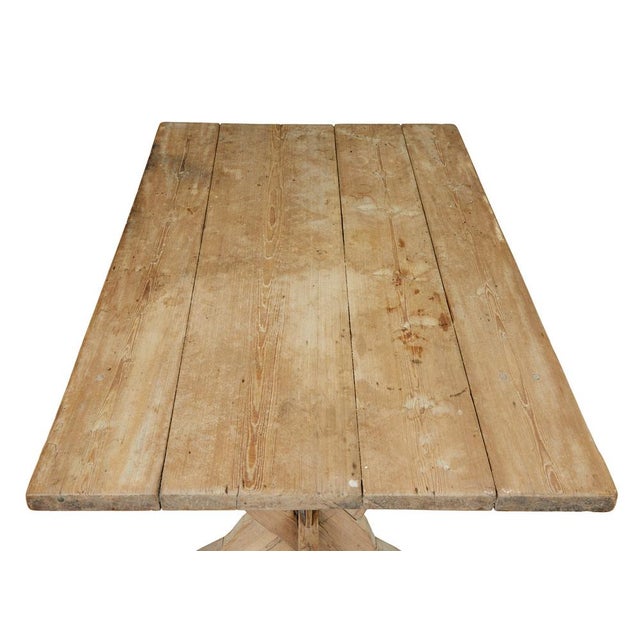 Antique Swedish Pine Kitchen Table, 1840 For Sale - Image 10 of 12