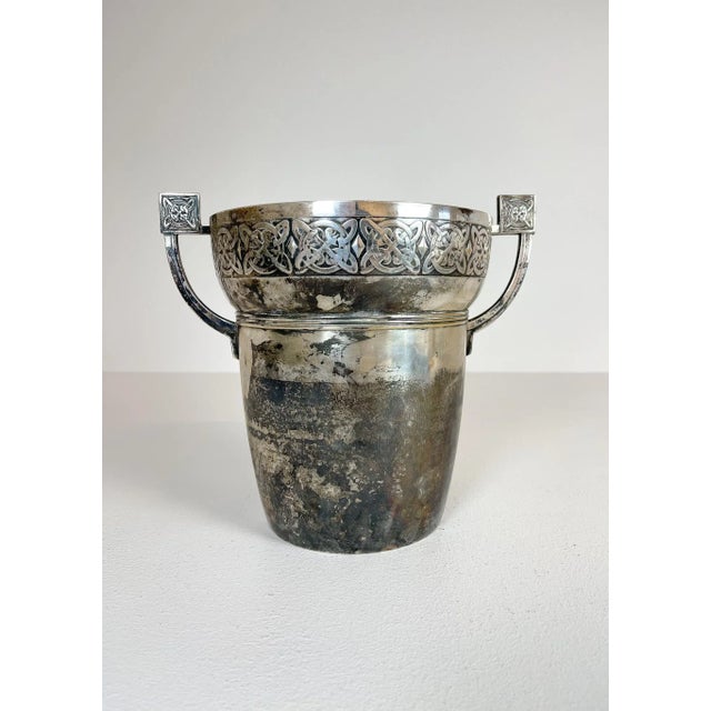 Metal Art Deco Champagne Cooler, Sweden, 1930s For Sale - Image 7 of 13