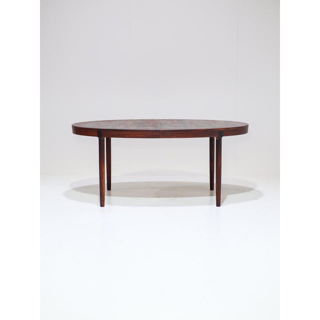 Randers Møbelfabrik Oval Extendable Dining Table in Rosewood by Harry Østergaard for Randers, Denmark, 1960s For Sale - Image 4 of 18