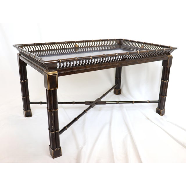 English Vintage Mario Buatta for John Widdicomb Coffee Table For Sale - Image 3 of 12